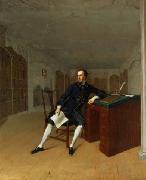 Arthur Devis Sir Roger Newdigate in the Library at Arbury